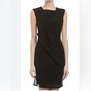 Helmet Lang LBD BodyCon w/Draping L